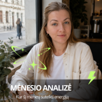 Mėnesio energijos analizė: sąmoningas laiko ir jėgų valdymas