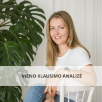 Vieno klausimo analizė